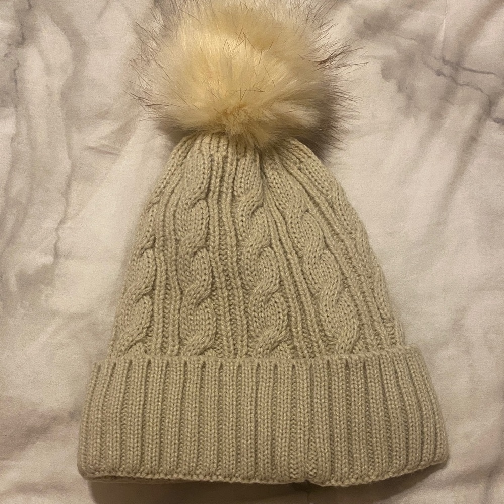 Cozy Cable Knit Beanie with Pom Pom